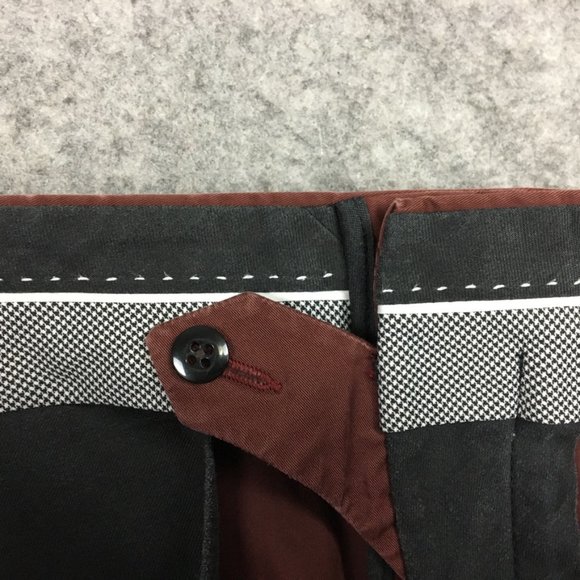 John Varvatos Pants Mens 34x30 Soho Fit Khaki Chino Red Straight Leg Canada Made - Picture 14 of 16